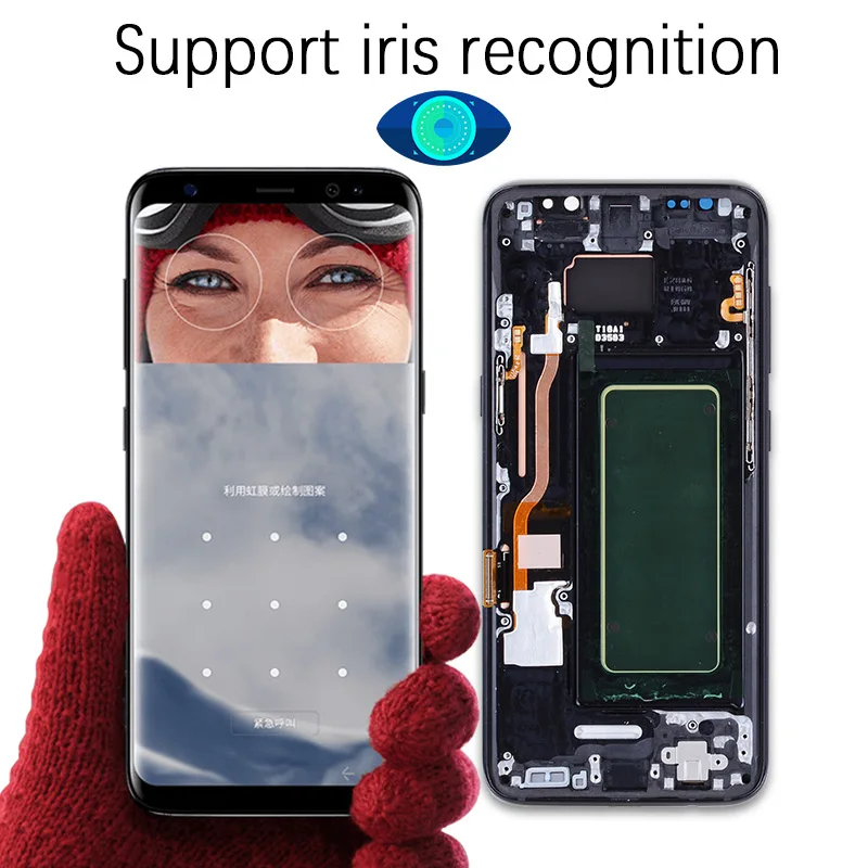 Oригинал AMOLED для самсунг S8 LCD дисплей сенсорный экран планшета замена для SAMSUNG GALAXY S8 плюс дисплей SAMSUNG S8 экран
