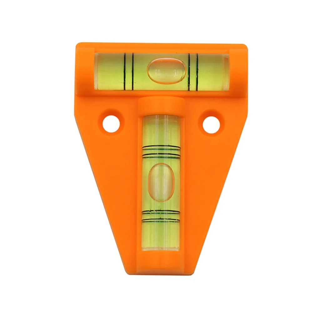 

Orange/black Mini Mini Spirit Level T-type Triangular Durable Indicator