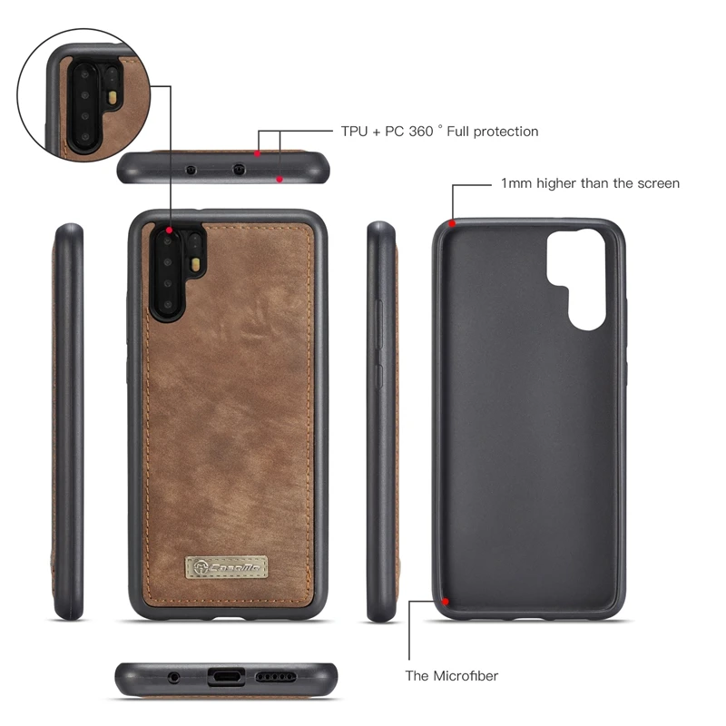 

Luxury Leather Flip Case for Huawei P30 Funda Wallet Phone Cover Shell Coque bags for Huawei P30 Lite Pro Case Kickstand Fundas