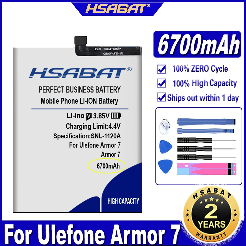 Аккумулятор HSABAT для Ulefone Armor 2 3 5 3T 3W 6 6E 6S 7 7E 8 9 9E 11 X X8 X6 10 X2 X3 X5 X7 Pro | Мобильные