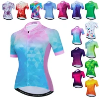 weimostar 2022 summer womens cycling jersey shirt pro team bicycle clothing breathable mountain bike jersey road cycling wear