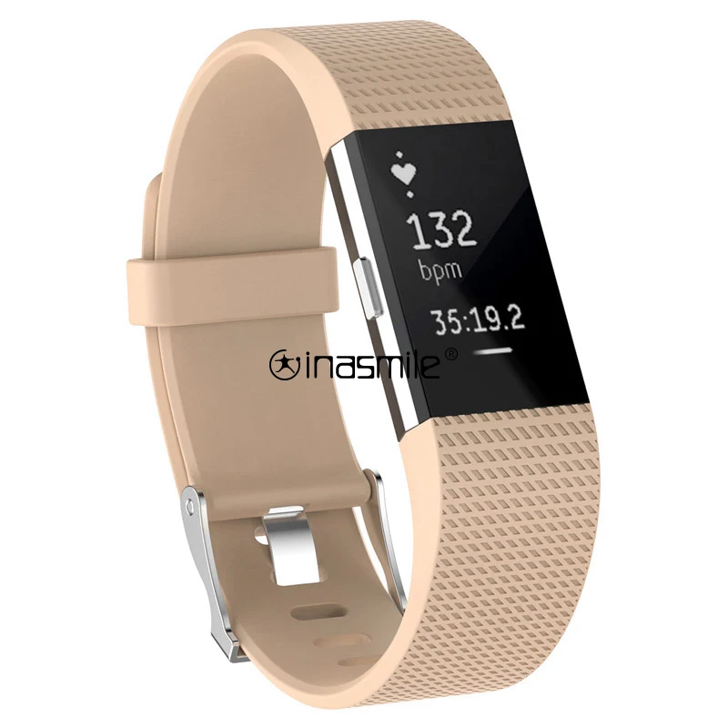 Стильный и приличный ремешок для 2 Charge 2 correa браслет ремешок для браслета FitBit Charge 2 браслет для Charge 2 - Цвет: beige