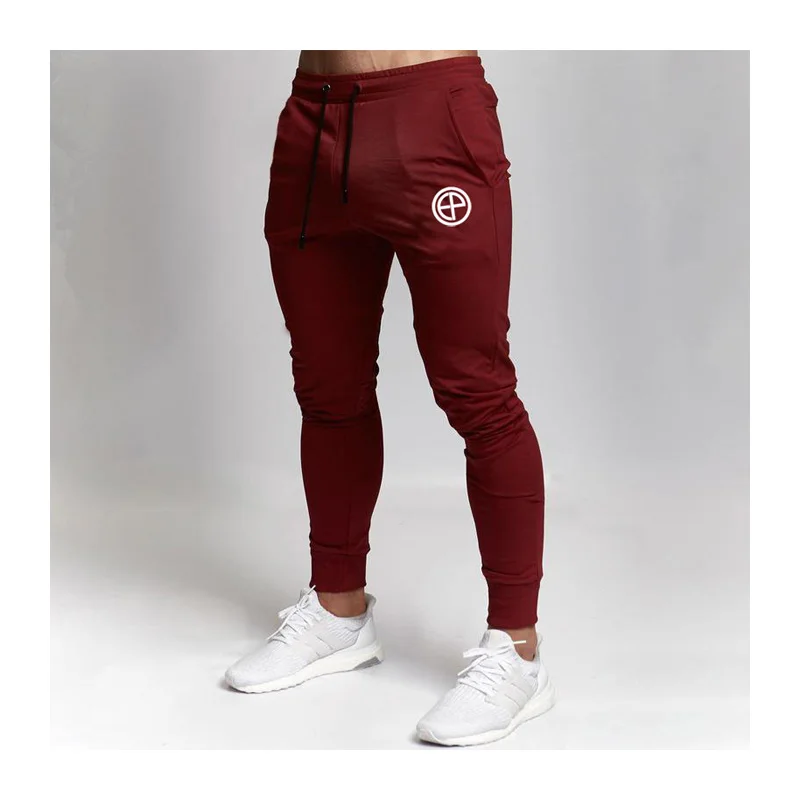 Mens tracksuit Bottoms joggers sport pants Gyms Thin fitness Skinny  trousers Elasticity Running Pants Men Solid Casual pantalon