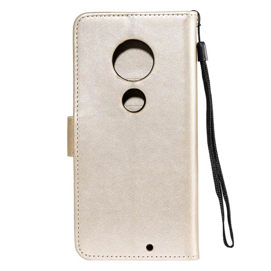 Флип-кейс из искусственной кожи для Motorola Moto G7 G6 Plus механизм 3D Cat& Flower Wallet Capa чехол для Moto E5 Plus чехол для телефона