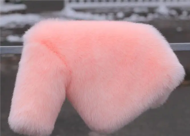 Новинка меховой жилет для девочек плотная зимняя одежда маленьких детский