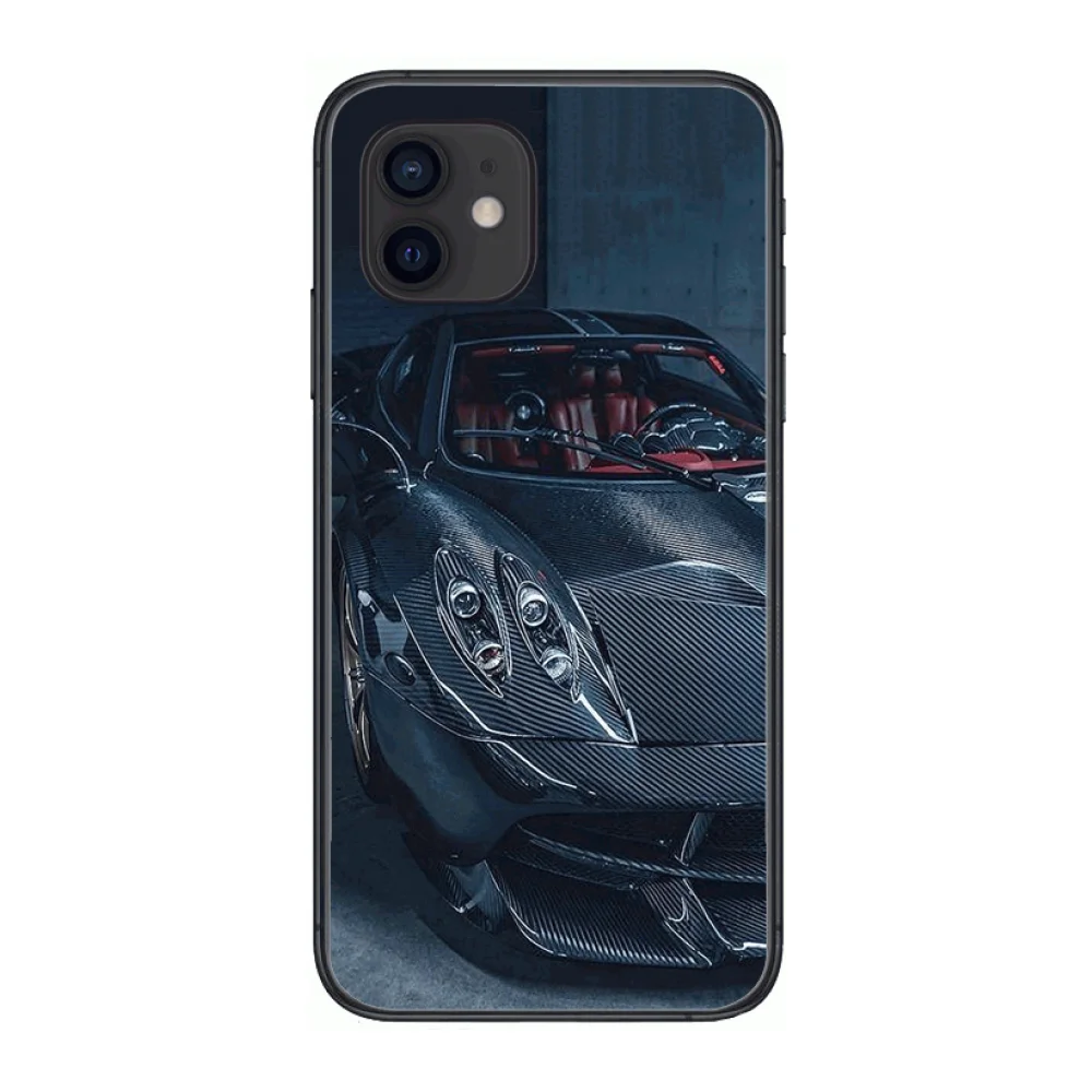 

Custom made Pagani Top sports car Supercar Phone case Style Phone Case cover For iphone 12 pro max 11 8 7 6 s XR PLUS X XS