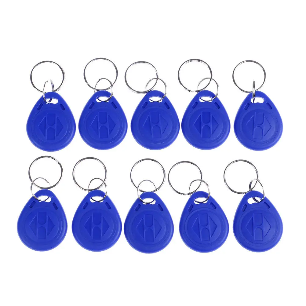 

10Pcs TK4100 keychains 125KHZ RFID proximity id card token tags key fobs Wholesale ID Card Tags Door Access Card
