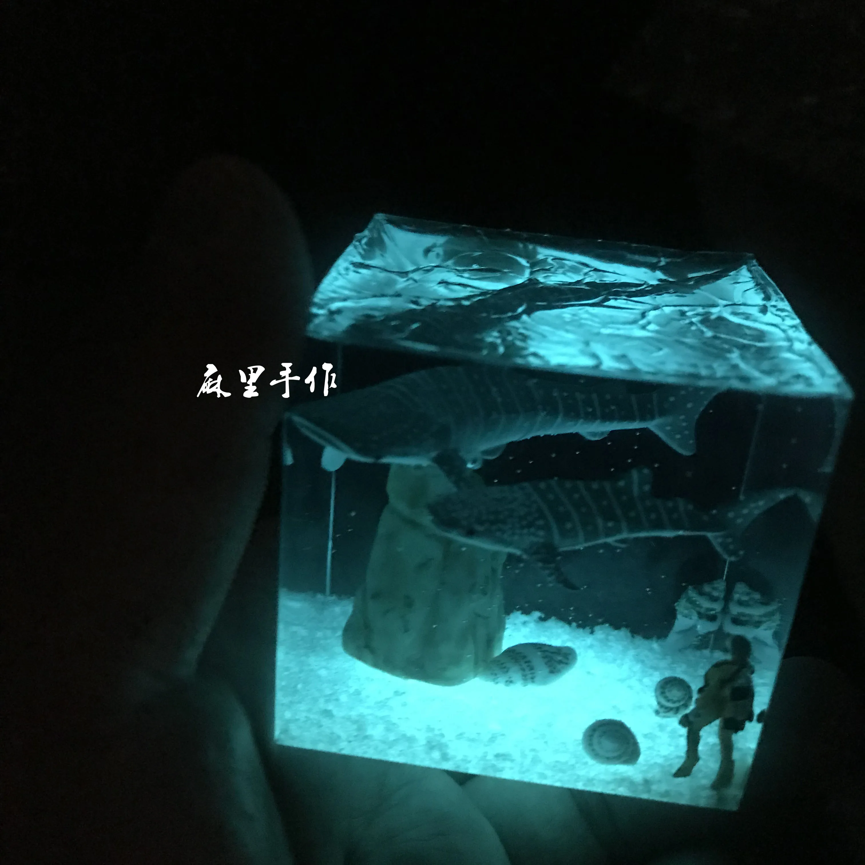 

Whale Shark Rhincodon Typus Decoration Ocean Animal Collector Luminous Creative Adult Kid Handmade Figure Model Christmas Gift