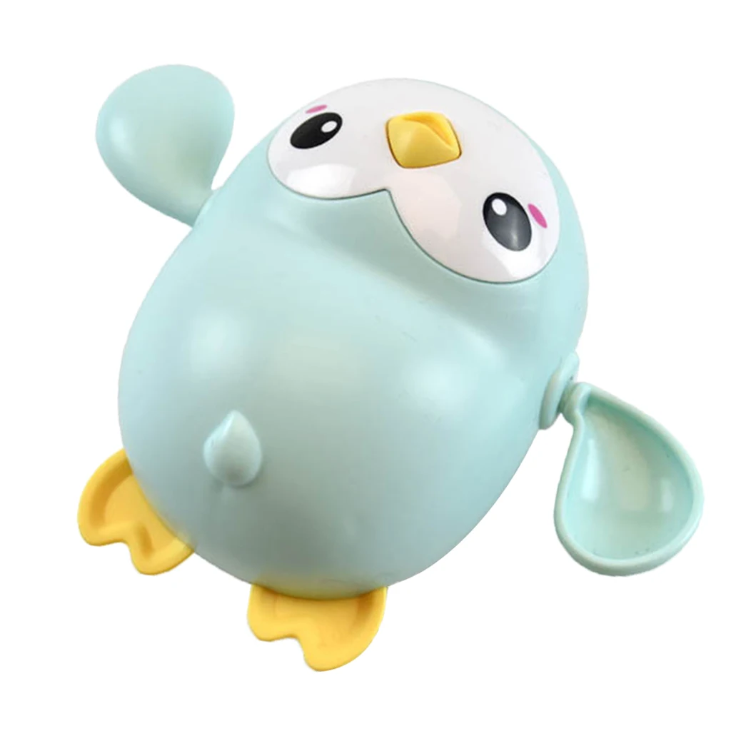 Wind Up Swimming Penguin Toddler Baby Bathing Pools Paddling Water Floating Toy Kids Baby Bath Bathtub Water Play Toys