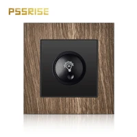 pssrise light dimmer switch fan speed adjustment switch eu light adjustment switch luxury wood grain panel rotation button 16a
