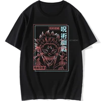 japanese anime jujutsu kaisen men t shirts itadori yuji print harajuku tops ryomen sukuna cool funny short sleeves t shirt male