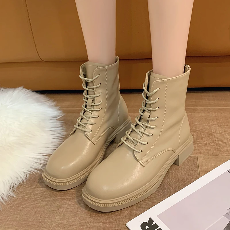 

Chelsea Boots Chunky Boots Women Winter Shoes Cow Suede Ankle Boots Black Female Autumn Fashion Platform Booties