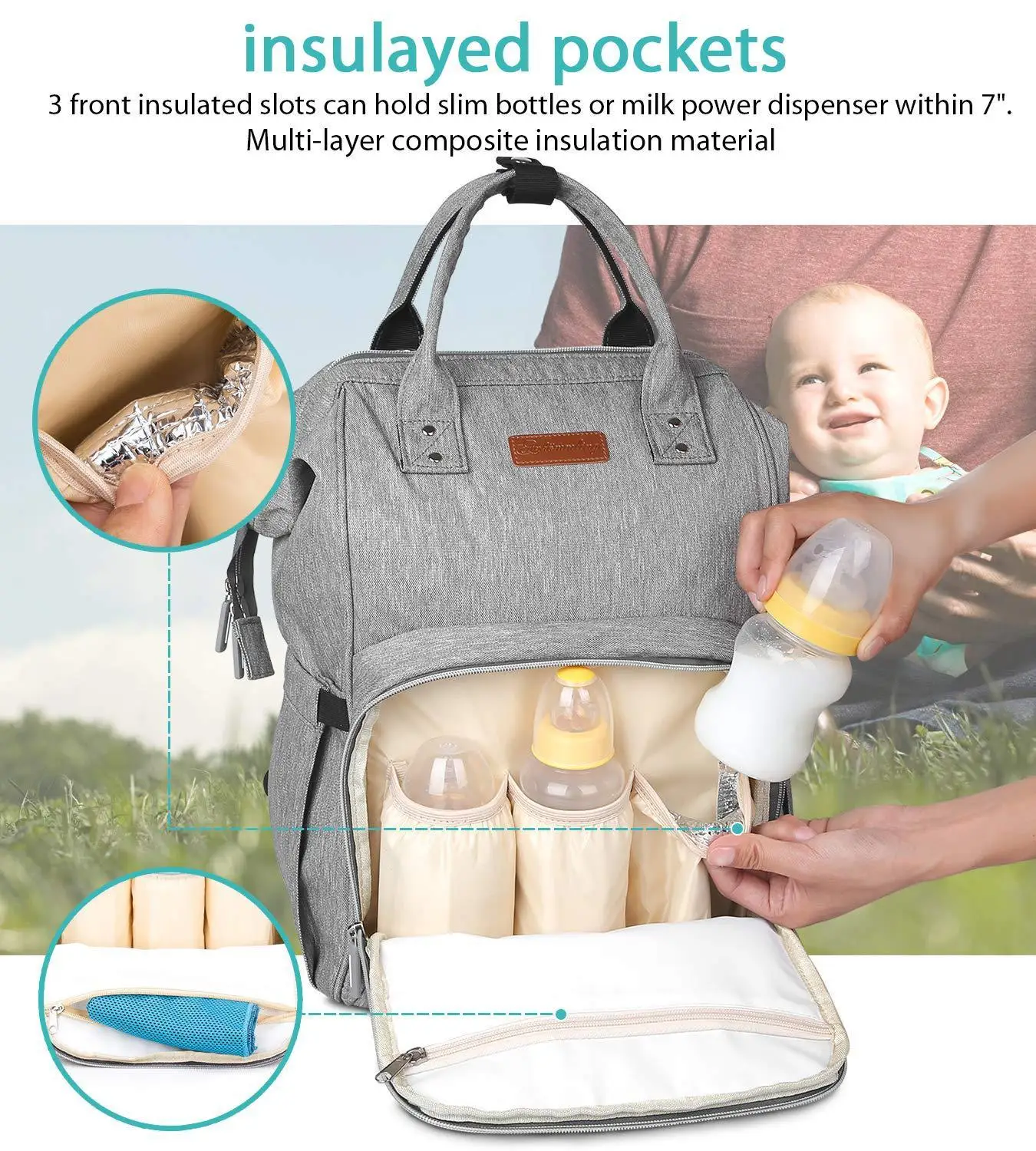 Модная сумка для подгузников мам вместительная дорожный рюкзак ухода за