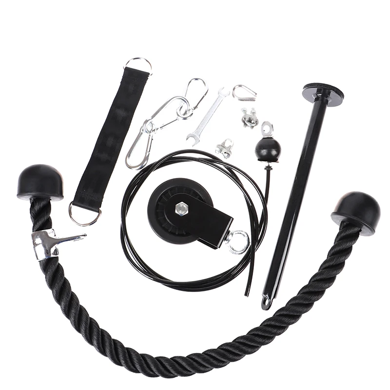 

Lat Pull Down Home Workout Cable Pulley Multi Gym Equipment Hanging Strap Mount Fitness Arm Blaster Trainer Roller Equipment
