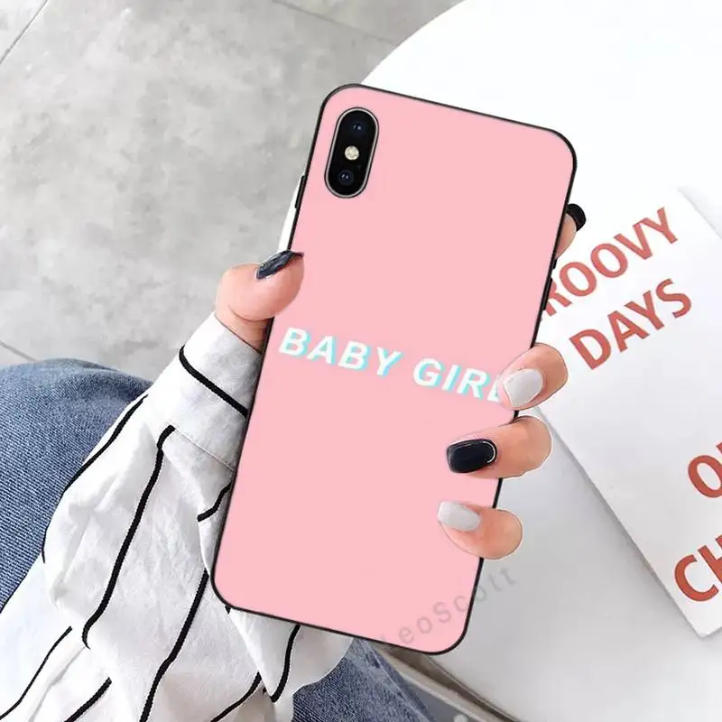 

BABY Babe Babygirl Phone Case for iPhone 11 12 mini pro XS MAX 8 7 6 6S Plus X 5S SE 2020 XR