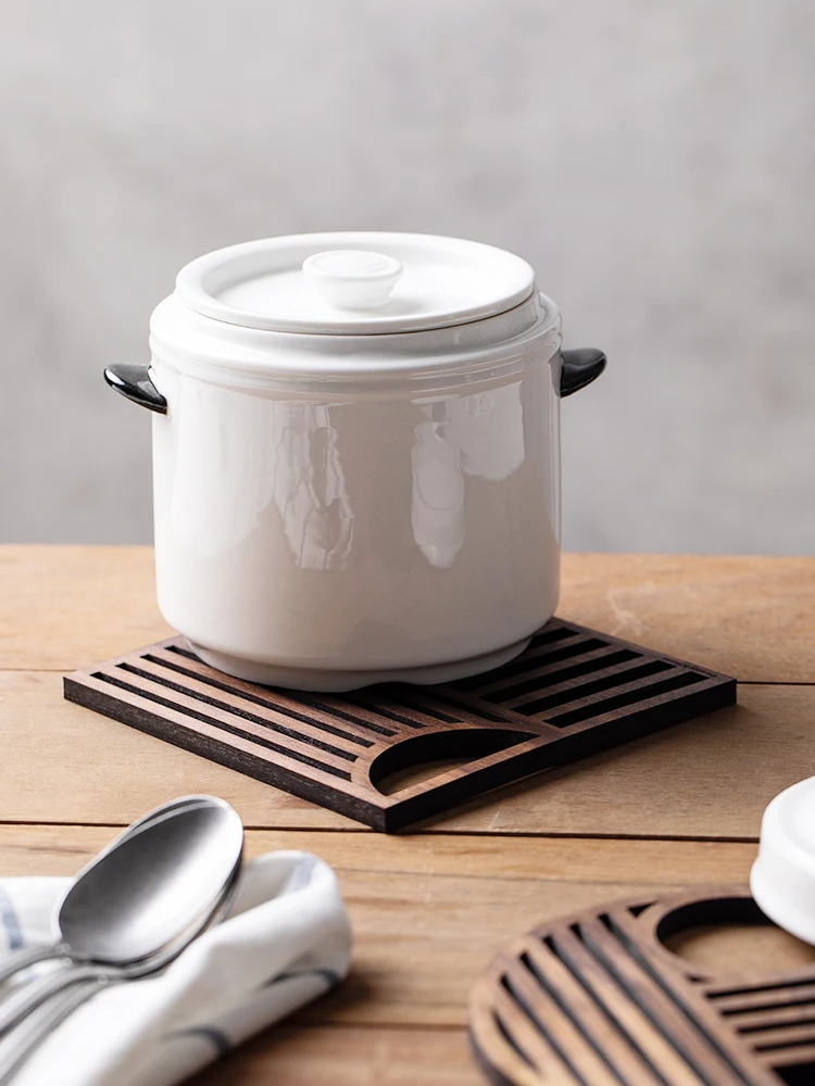 Пустотелые деревянные подставки из орехового дерева чашка и для чашек кофе чая