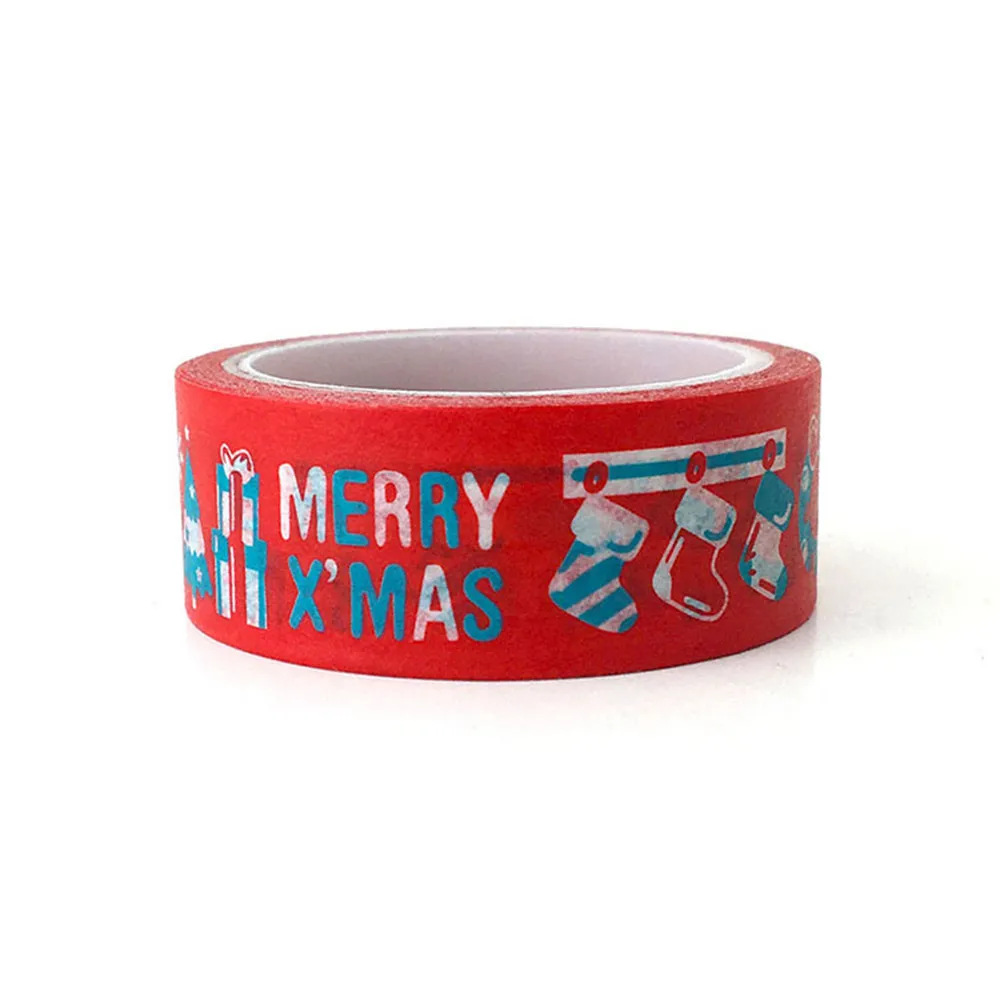 1PC Decorative Snow Deer Christmas Tree Washi Tape Set Rice Paper DIY Scrapbooking Adhesive Masking Stationery 2020 64P | Дом и сад