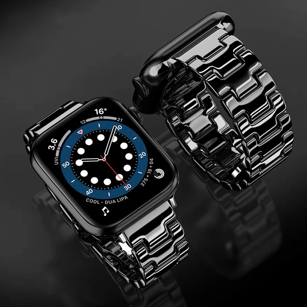 

Correa for apple watch se 44mm 40mm band ceramics bracelet for iwatch bands series 6/5/4/3 42mm 38mm strap man women wristbelt