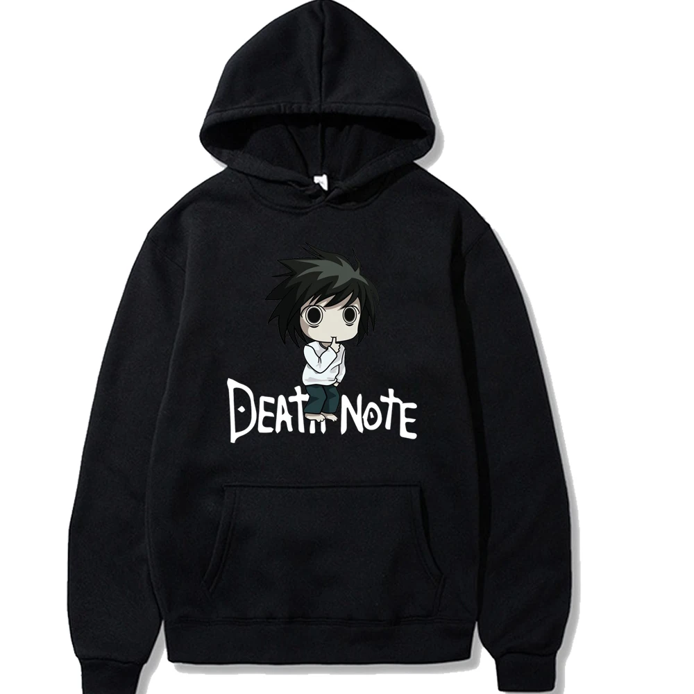 

Мужская толстовка с капюшоном и длинным рукавом, с японским аниме «Death Note»