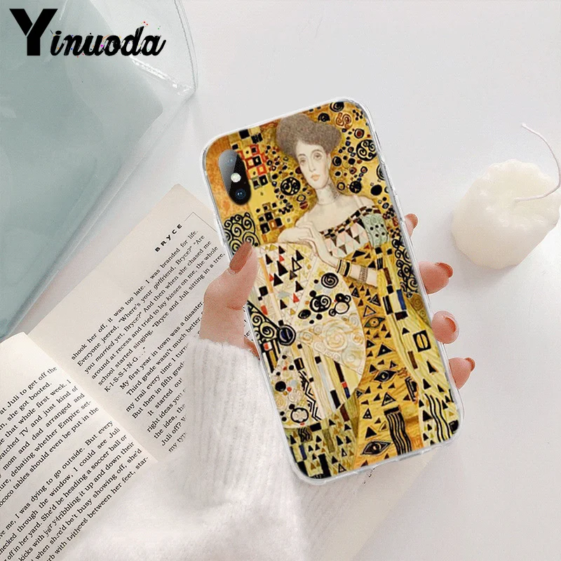 Новинка чехол Yinuoda Gustav Klimt для телефона iPhone 8 7 6 6S Plus X XS MAX 5 5S SE XR 11 pro max | Мобильные