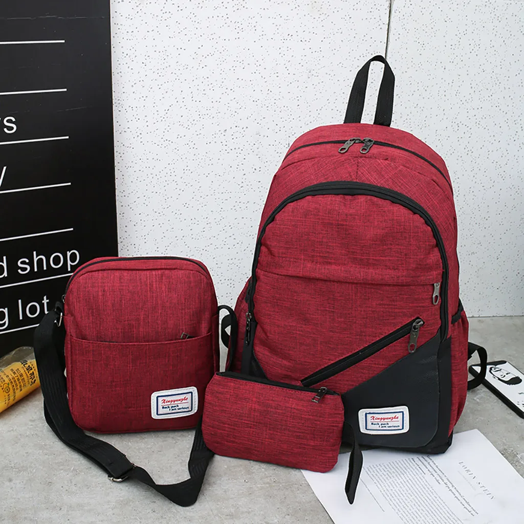 Мужской рюкзак 3 шт./компл. мужской для ноутбука мужские компьютерные сумки