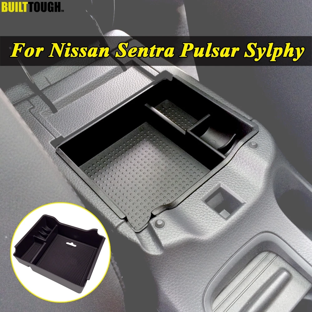 Подлокотник для хранения Коробка для Nissan Sentra Pulsar Sylphy 2013 центральной консоли перчатки лоток автомобильный Органайзер