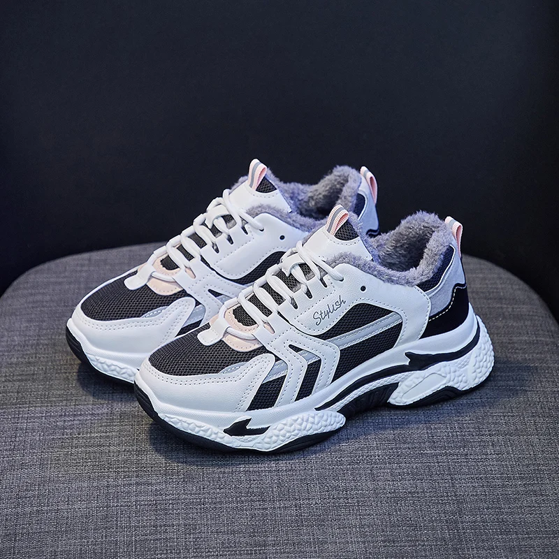 

2021 Autumn High Top Wedge Platform Sneakers Women Casual Shoes Hidden Heels Ladies Sneakers Women Shoes