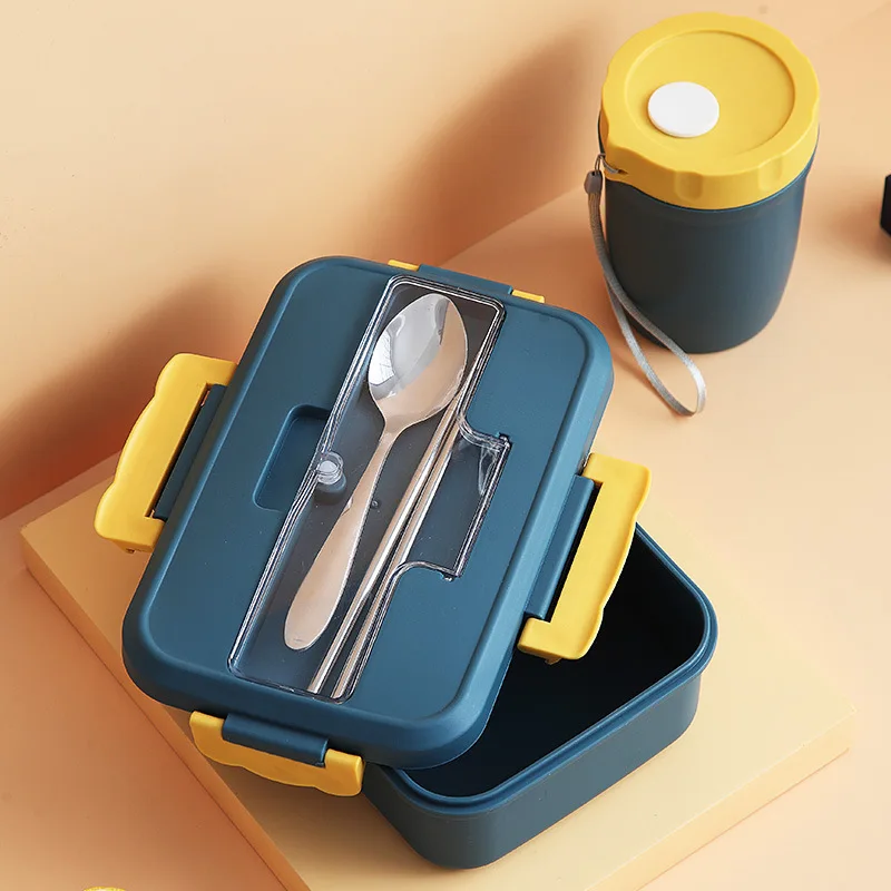 Ланч бокс контейнер для еды Bento Box подогреваемый детский Снэк Пшеничная солома