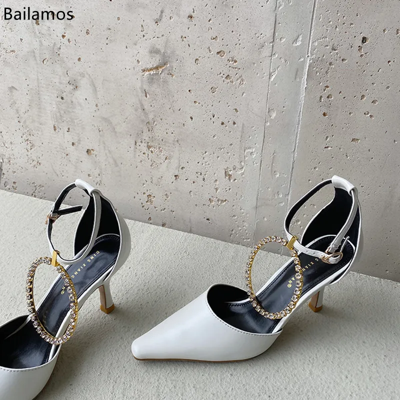 

Bailamos 2021 Spring Summer New Fashion Thin High Heels Sexy Sandals Women Pumps High Heels Shoes For Woman Pointed Toe Ladies