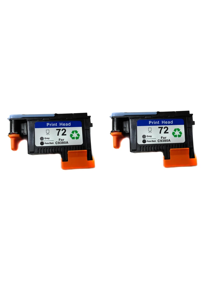 2pcs compatible for hp72 Printhead C9380A 72 T1100 T1120 T1120ps T1100ps 1100 T610 T620 print head Gray Photo Black | Компьютеры и