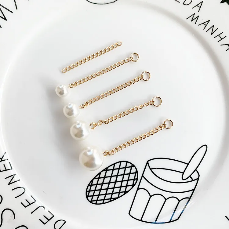 Diy серьги аксессуары жемчужная цепочка с кисточками Плавающие Подвески для