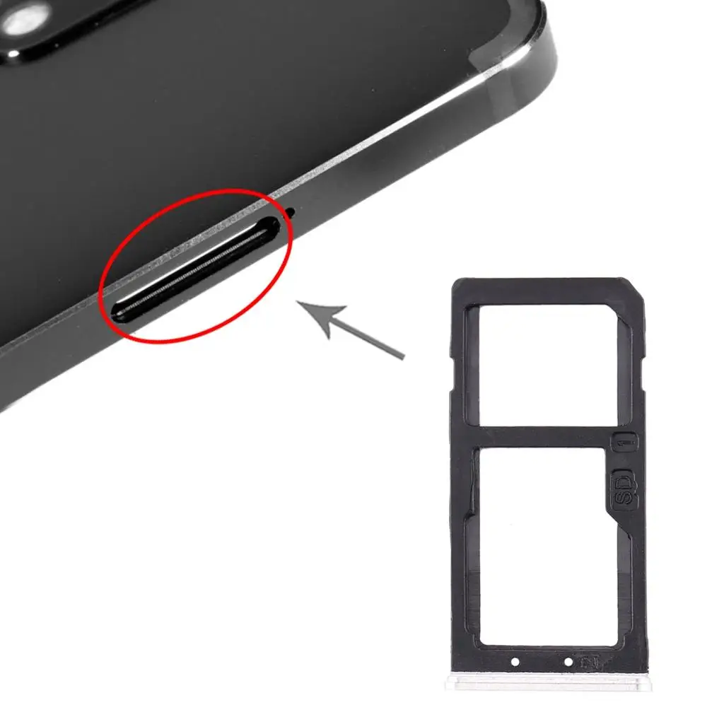 Лоток для sim-карт + лоток sim-карт/лоток Micro SD карт Nokia 6 TA-1000 TA-1003 TA-1021 TA-1025 TA-1033 TA-1039 |