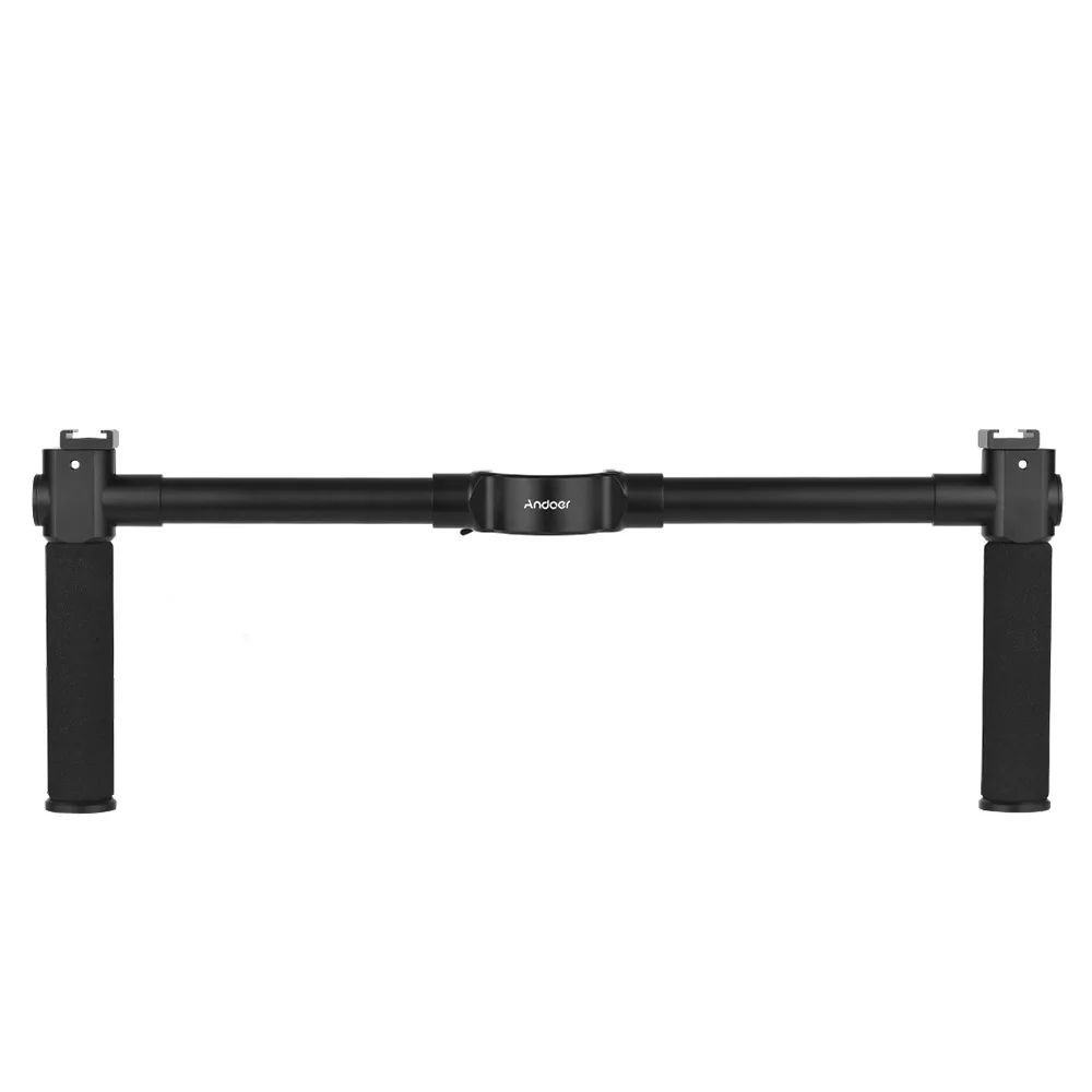 Andoer двойной рукоятки Кронштейн ручной руль алюминиевый сплав для Zhiyun Crane 2 Gimbal стабилизатор
