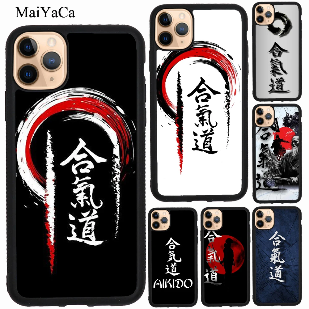 Японский военный чехол MaiYaCa Aikido для iPhone XR X XS Max SE 2020 6S 8 7 Plus 12 mini 11 Pro Coque|Бамперы| |