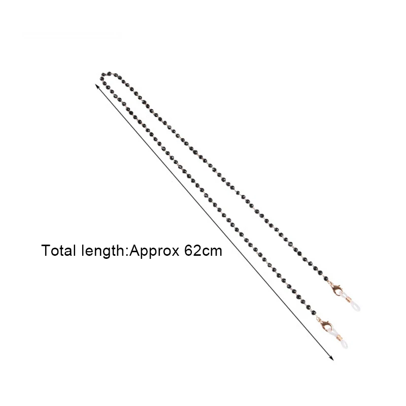 

1PC Fashion Sweet Women Glasses Chain Colored Beaded Eyeglass Lanyard Anti Slip Sunglasses Strap Spectacles Cord Accessories
