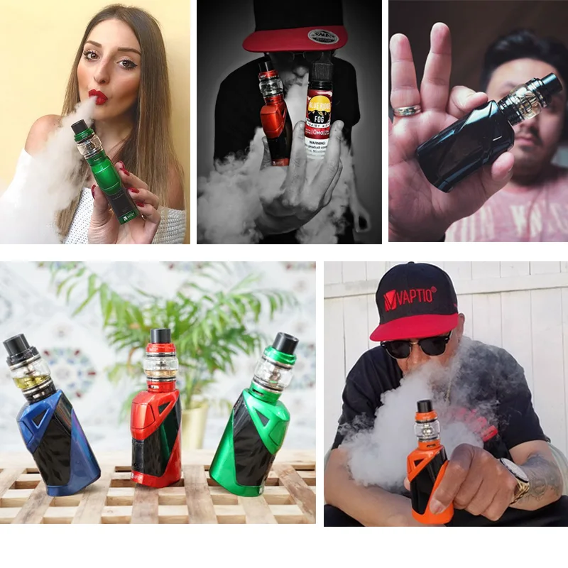 Подарок 5 шт катушек! VAPTIO супер летучая мышь 220 Вт Vape набор электронных сигарет 220 Вт коробка мод 2,0/5,0 мл бак Vape мод без батареи