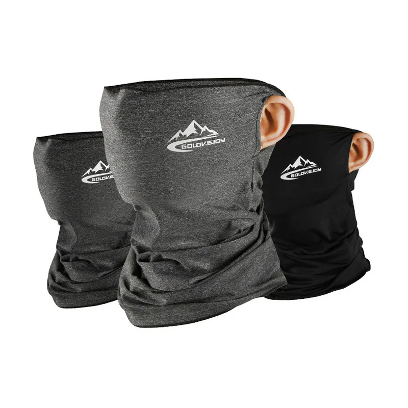 

Cycling Hiking Sunscreen Face Mask Scarf Ice Silk Men Motorcycle Sports Riding Neck Collars Turban Balaclava With Ear Hook