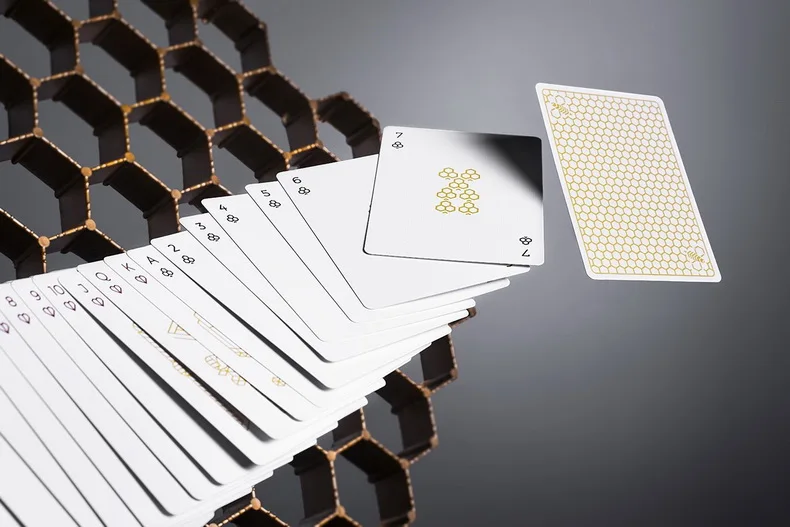 Ellusionist супер пчелы игральные карты белая колода Покер Размер магические Крупным