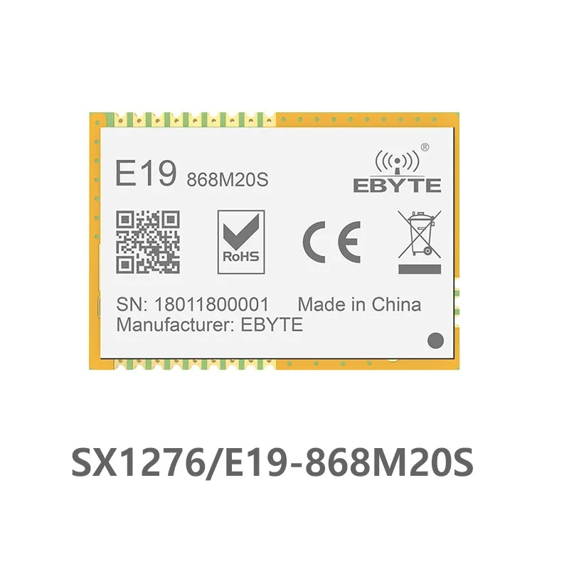 Lora Дальний диапазон SX1276 868 МГц 100 мВт штамп антенна отверстия IoT uhf беспроводной