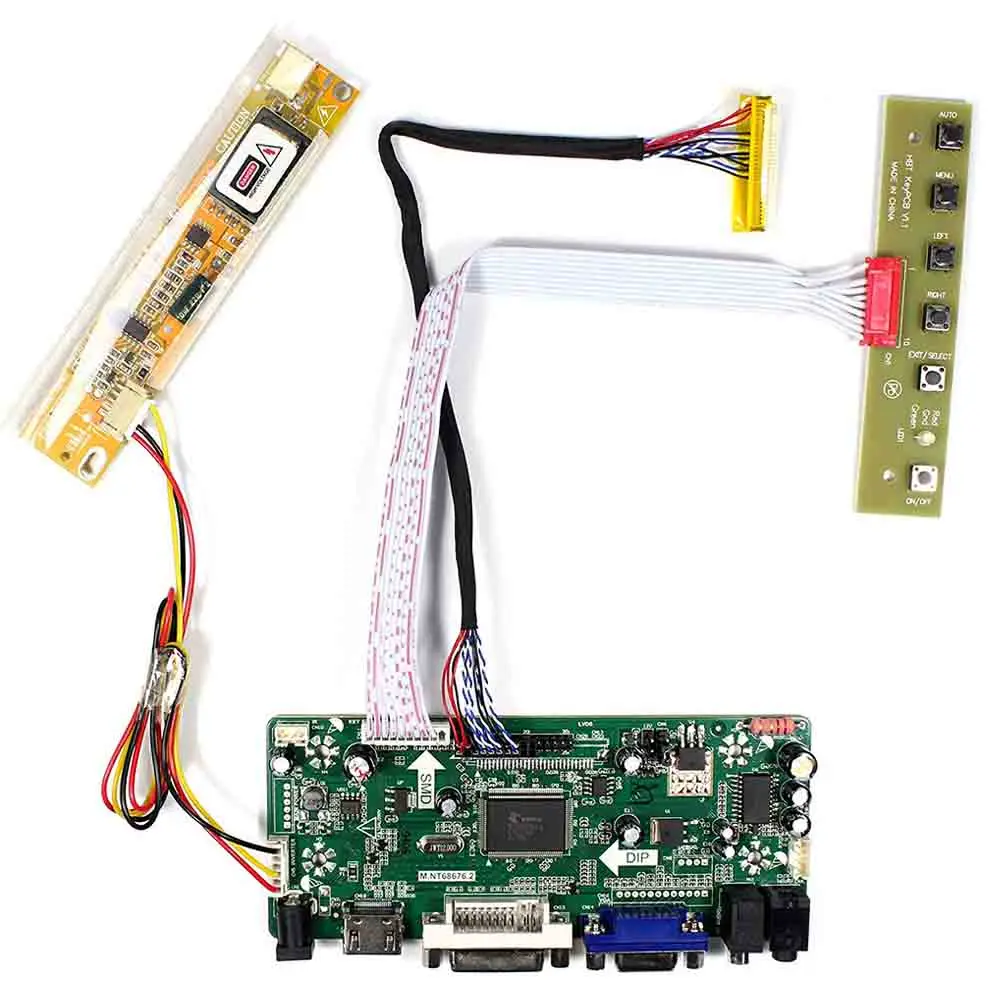 

Latumab New Kit for LP154WX4-TLE2 ( HDMI+DVI+VGA ) LCD Screen Controller Board NT68676