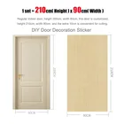 Современные модные дверные наклейки 90x210 см для обновления мебели, отклеивание и Приклеивание под дерево, водонепроницаемые огнестойкие кухонные обои, съемные