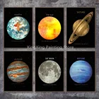 Алмазная живопись, планета, космос, земля, луна, венерина, солнце, Сатурн, Алмазная мозаика, современная картина для гостиной, домашний декор