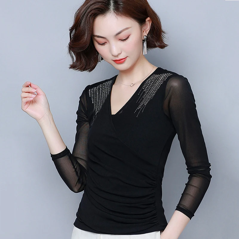 Топы для латиноамериканских танцев женские одежда Бальных тренировок с длинным