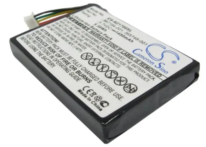 Аккумулятор cameron sino 1450 мАч для HP iPAQ RZ1700 RZ1710 RZ1715 RZ1717 365748-001 367194-001 PDA карманный ПК |