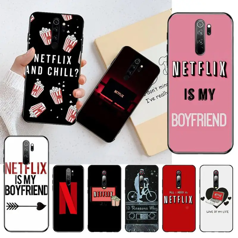 HPCHCJHM часы Netflix ТВ шоу мягкий силиконовый черный чехол для телефона Redmi Note 8 8A 7 6 6A 5 5A