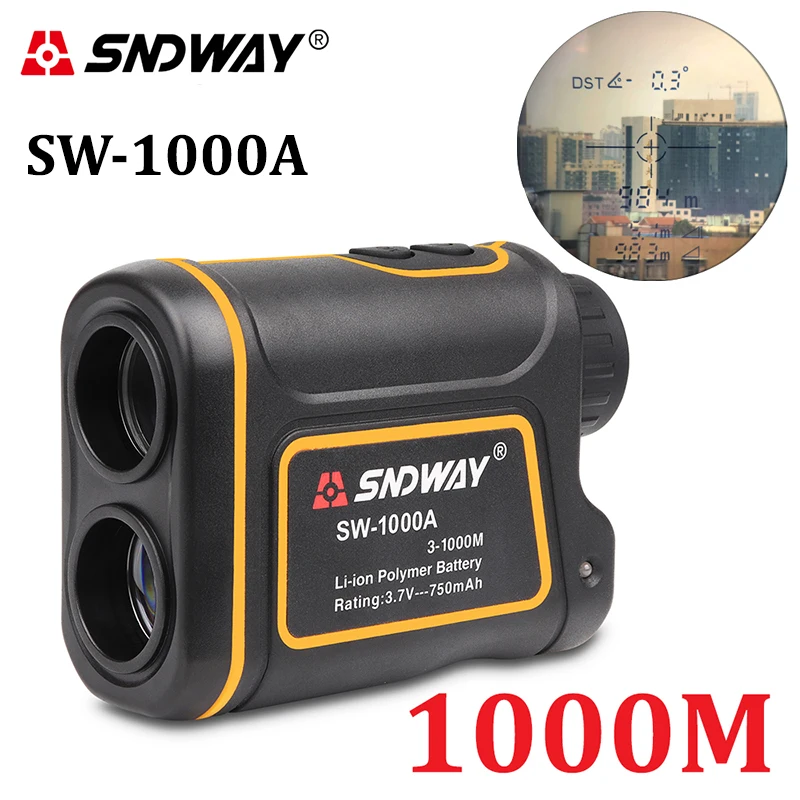 SW-1000A Телескоп лазерный дальномер 1500 м 1000 м 600 м лазерный дальномер 7X монокулярный для гольфа охотничий дальномер рулетка - Цвет: SW-1000A