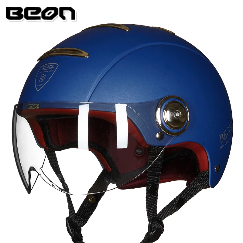 BEON мотоциклетный шлем для мужчин и женщин Ретро винтажный Байкерский скутер