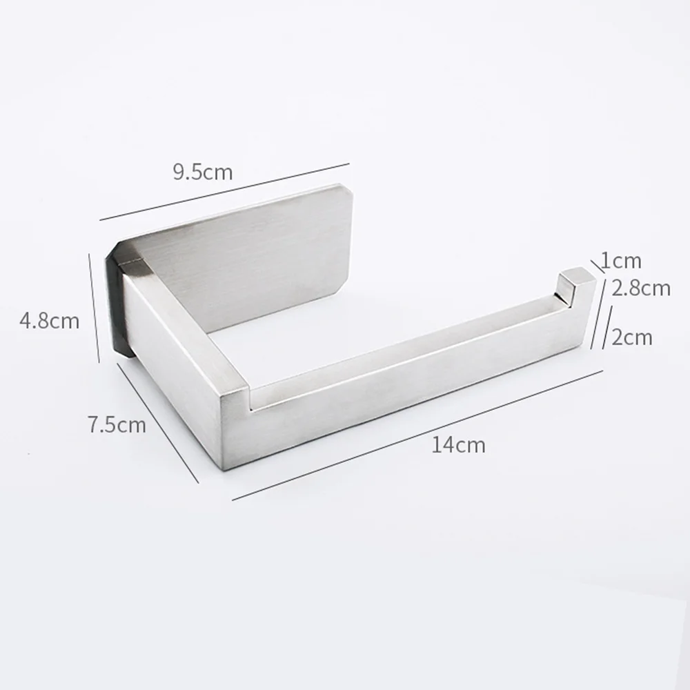 

1pc Stainless Steel Wall Mount Bathroom Kitchen Tissue Roll Paper Accessory