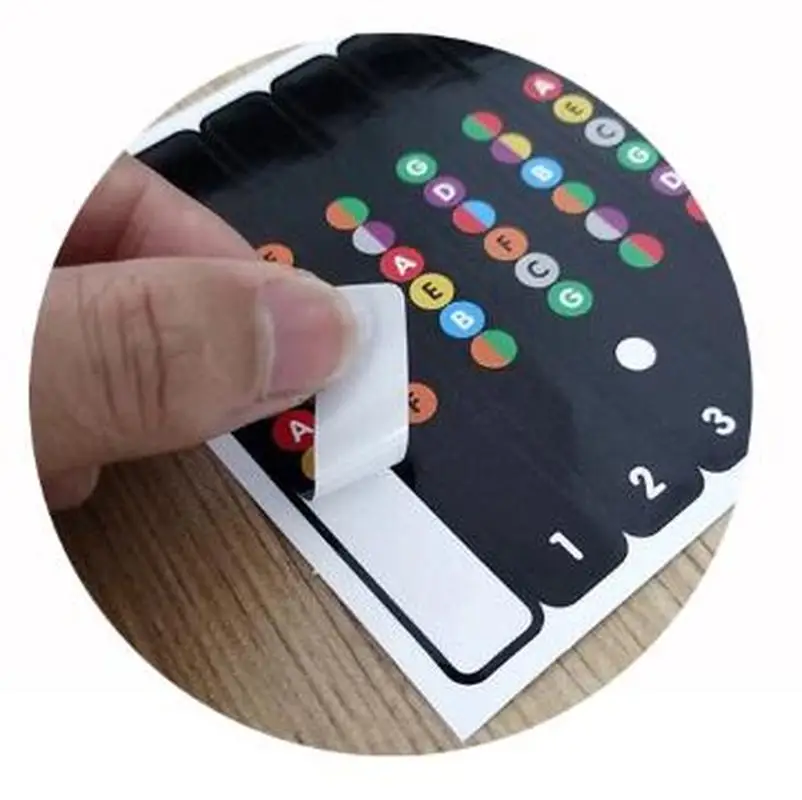 universal wasserdicht gitarre griffbrett hinweis etiketten griffbrett fret aufkleber fit für alle 6 saiten akustische elektrische gitarre free