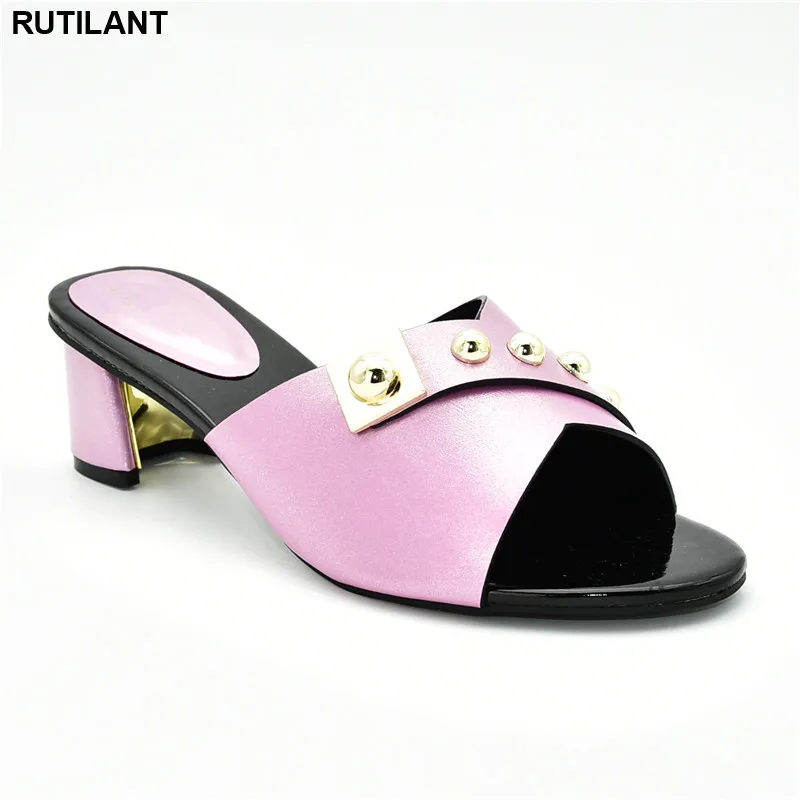 Женские босоножки из искусственной кожи на высоком каблуке вечерние